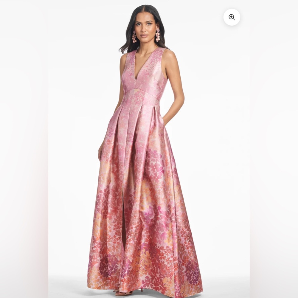 Sachin + Babi Brooke Floral Maxi Gown - light sunset hydrangea